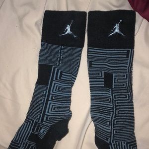 jordan black and carolina blue socks